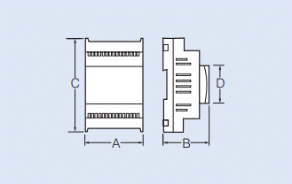 Dimension drawing for Aviator Mini Controller
