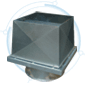 Vertical exhaust axial roof unit